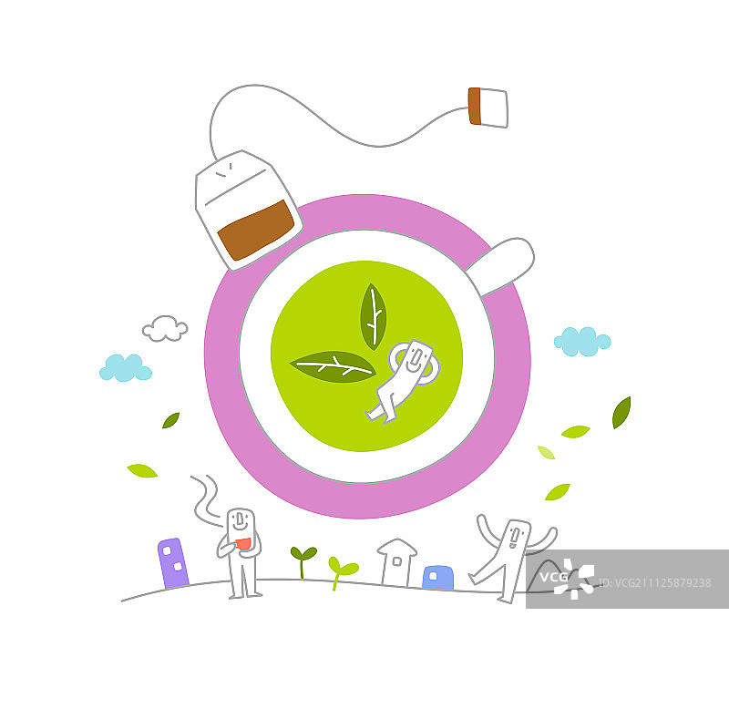 生活插画图片素材