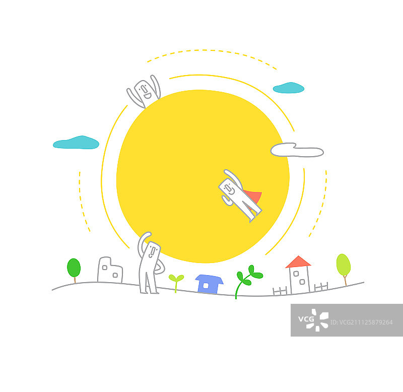 生活插画图片素材