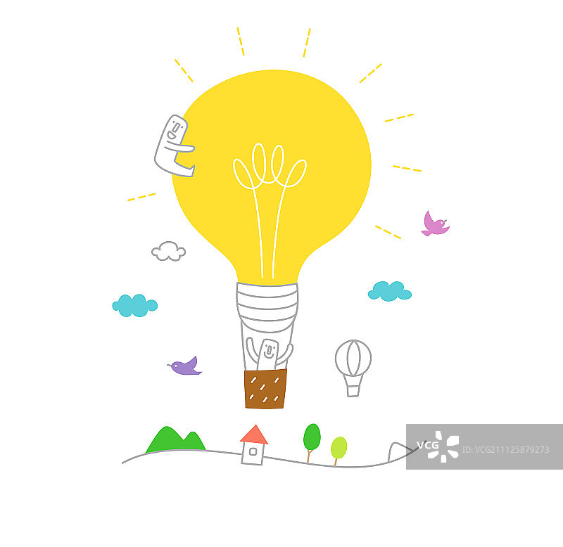 生活插画图片素材