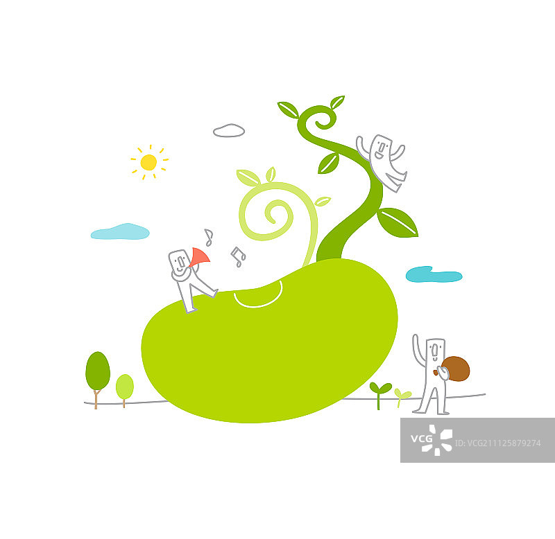 生活插画图片素材