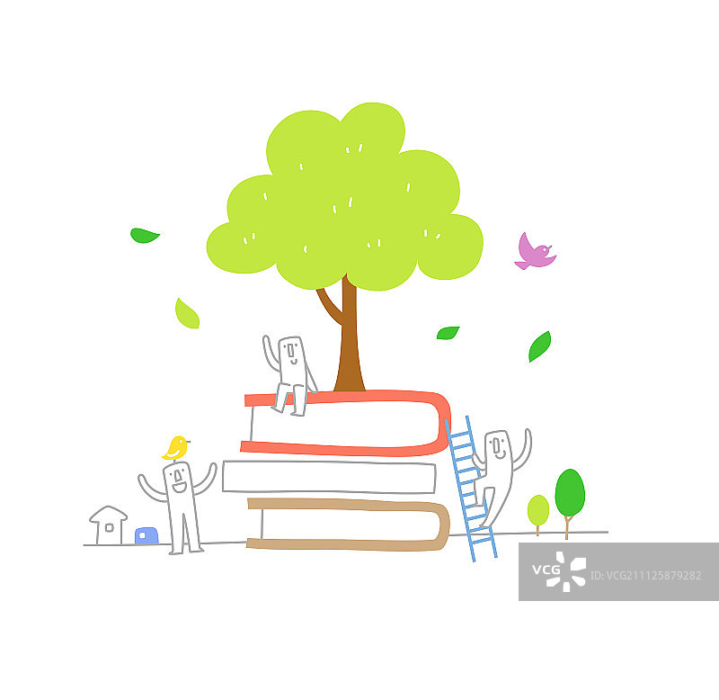 生活插画图片素材