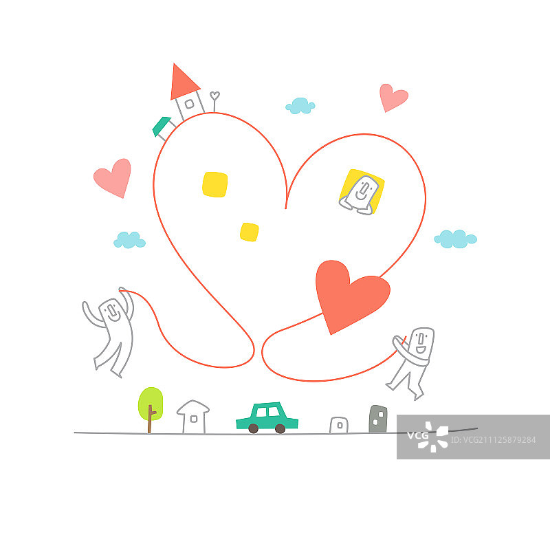 生活插画图片素材