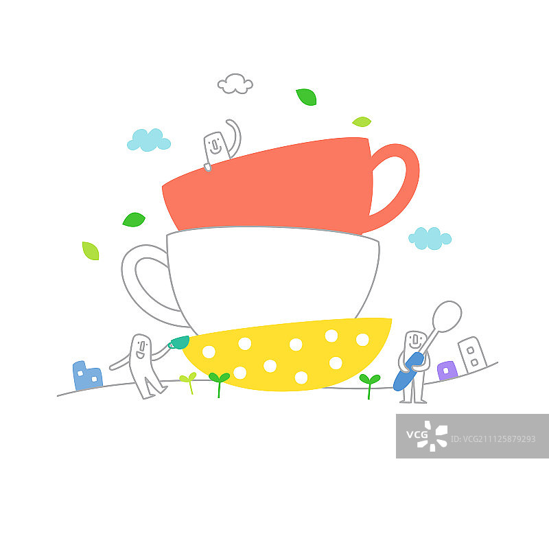 生活插画图片素材