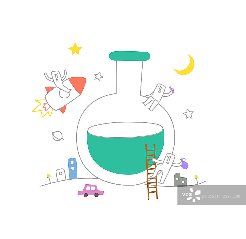 生活插画图片素材