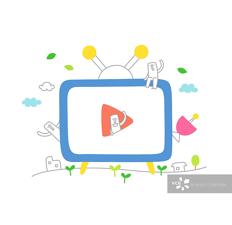 生活插画图片素材