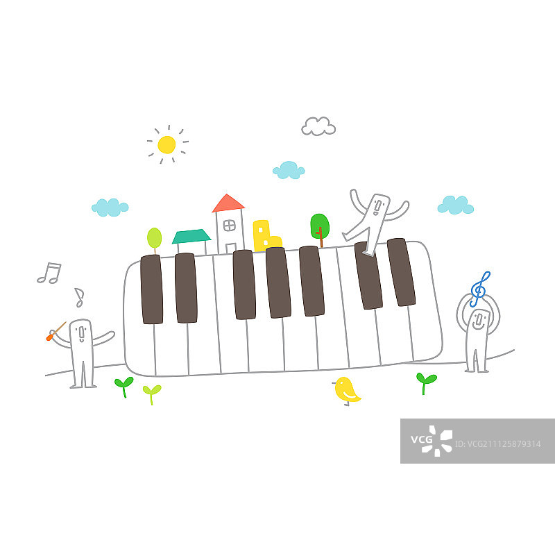 生活插画图片素材