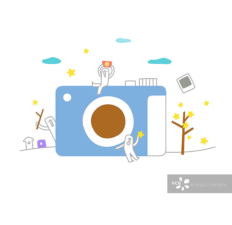 生活插画图片素材