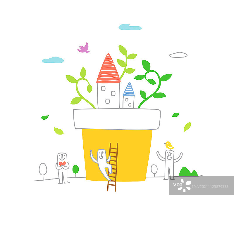 生活插画图片素材