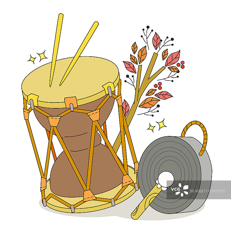 秋季插画图片素材