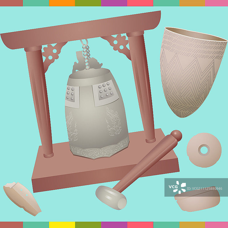 传统插画图片素材