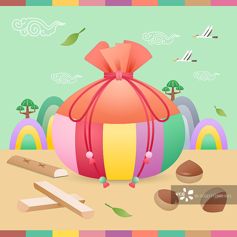 传统插画图片素材