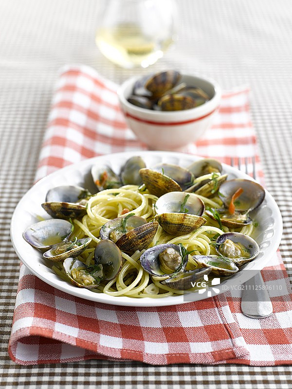 小颈蛤意面图片素材