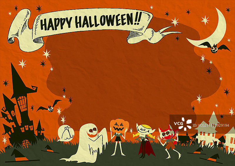 万圣节的插图图片素材