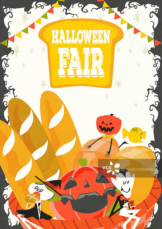 万圣节的插图图片素材
