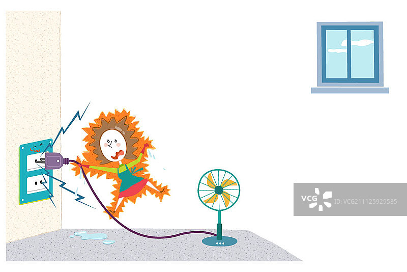 双手湿漉漉地拿着插头的女人图片素材