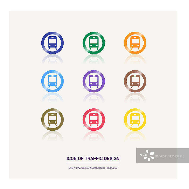 交通运输图标集图片素材