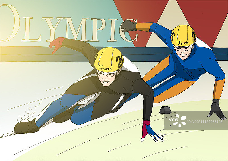 奥林匹克运动会速度滑冰图片素材