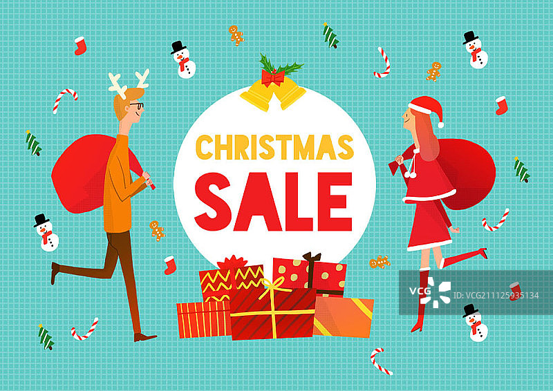 圣诞节销售图片素材