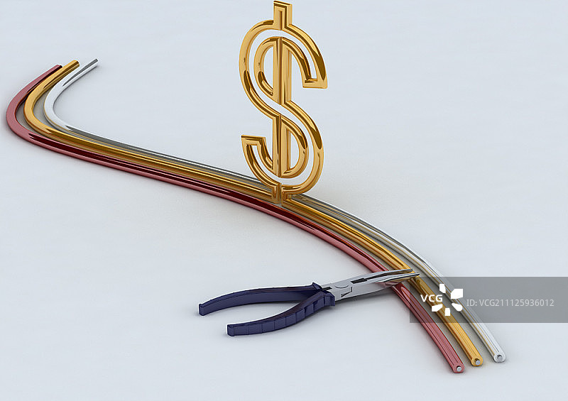 3D货币符号图形图片素材