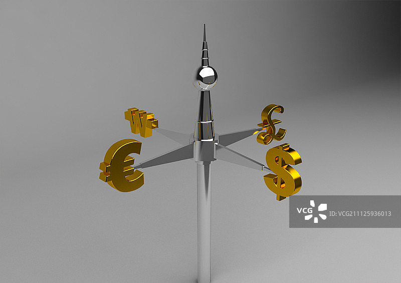 3D货币符号图形图片素材