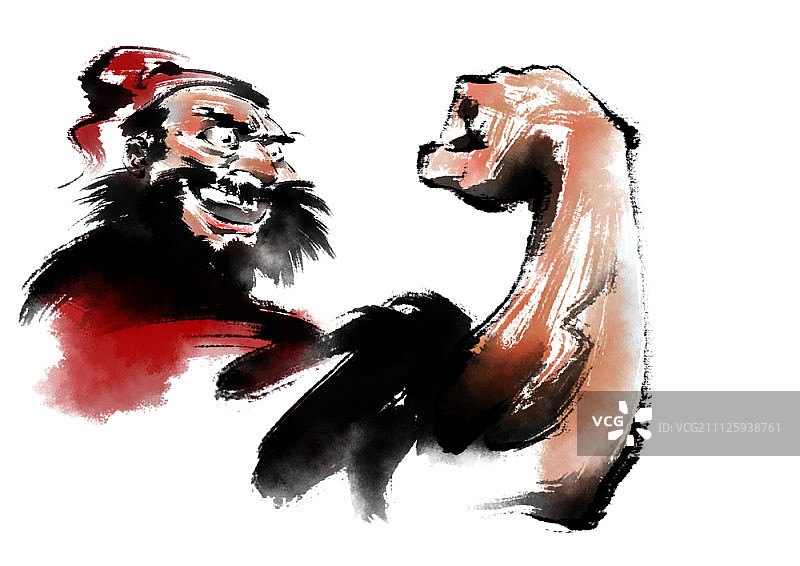 中国历史人物插画图片素材