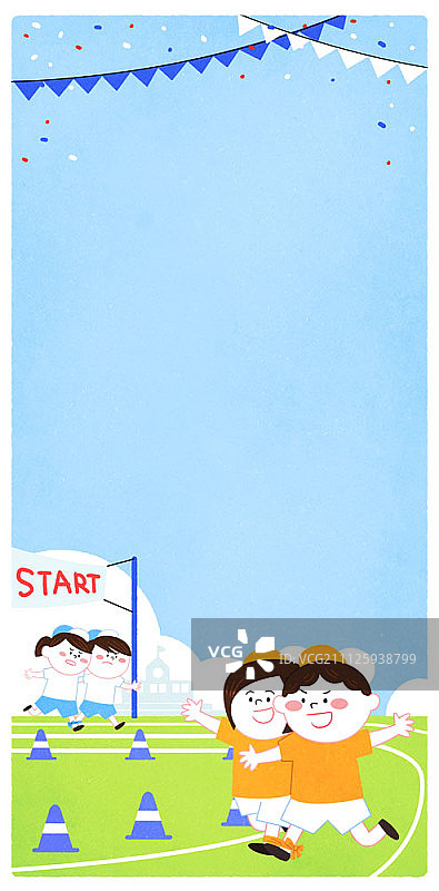 学校运动会插画图片素材