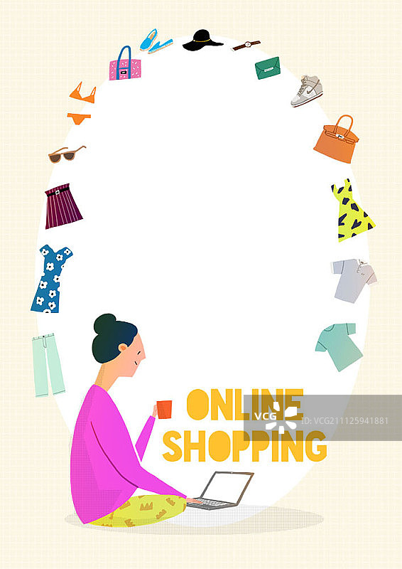 网上购物图片素材