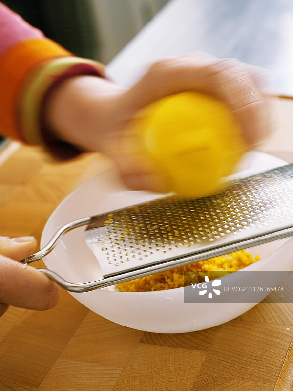 柠檬皮屑擦丝图片素材