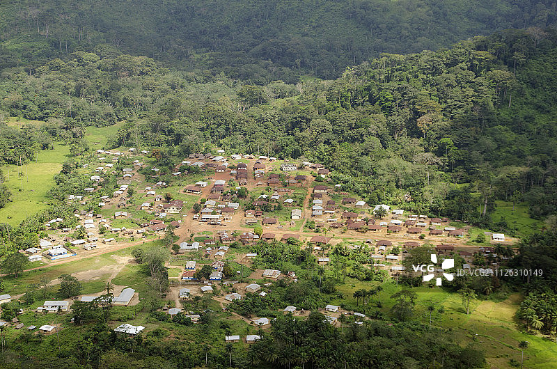 康加马鸟瞰图片素材