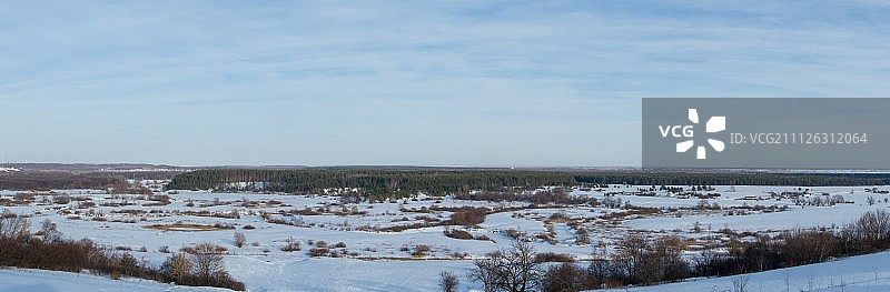 坦波夫地区卡兰杰耶夫卡村风光图片素材