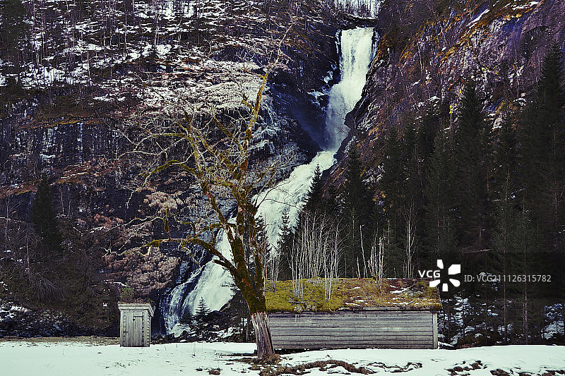 胡尔德瀑布图片素材