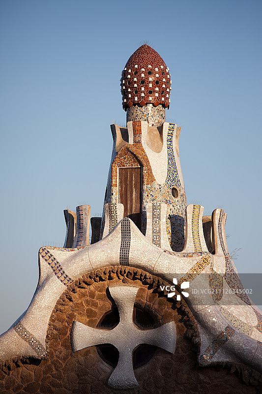 奎尔公园的守卫者之家顶，日落时分图片素材