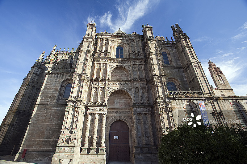 普拉森西亚新大教堂的银匠式立面图片素材