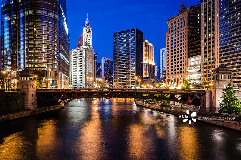 芝加哥河图片素材