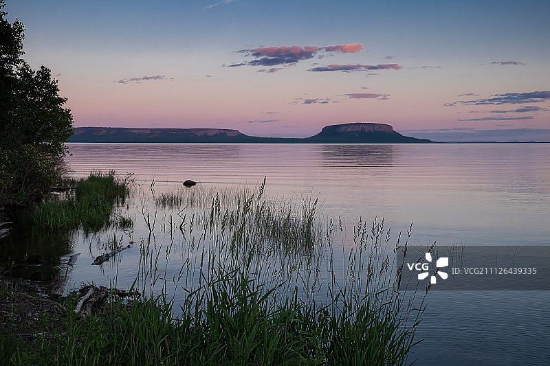 日落时分的馅饼岛图片素材