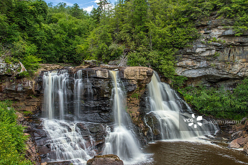 黑水瀑布3图片素材