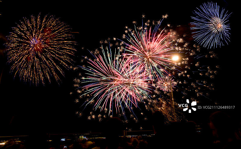 日内瓦焰火表演1图片素材