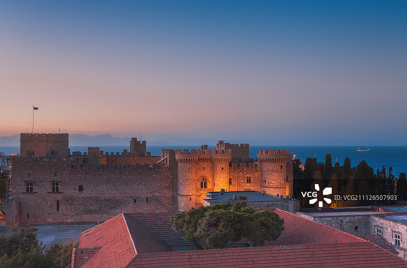 希腊罗德岛： Grand Masters宫殿图片素材