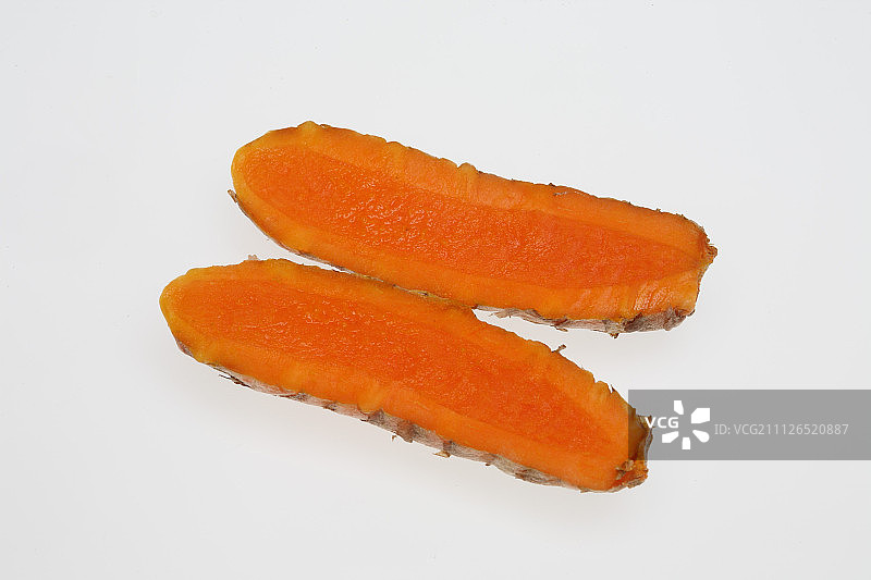 姜黄：一种根茎类多年生草本植物，可用作香料和药草图片素材