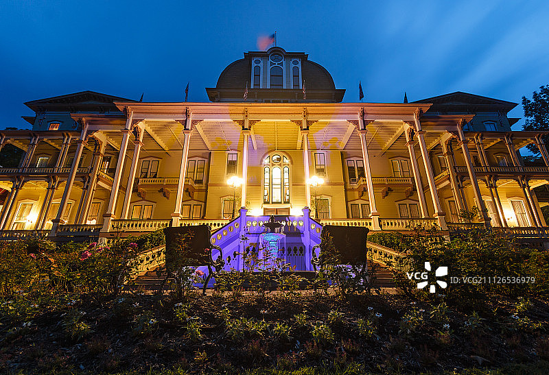 纽约肖托夸学院雅典娜神庙酒店图片素材