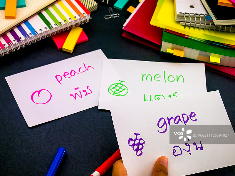 学习泰语制作原创抽认卡图片素材