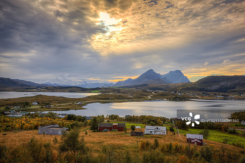 挪威的典型景观图片素材