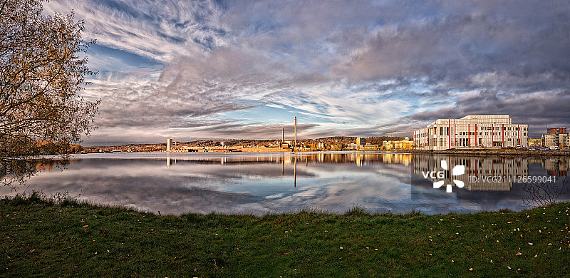 清晨的蒙克湖图片素材