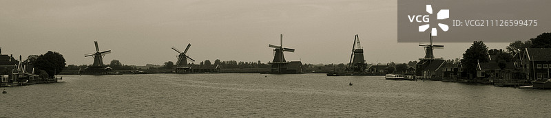 桑斯安斯的风车图片素材