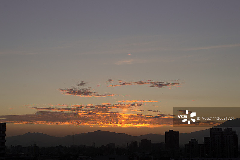 圣地亚哥的日落图片素材