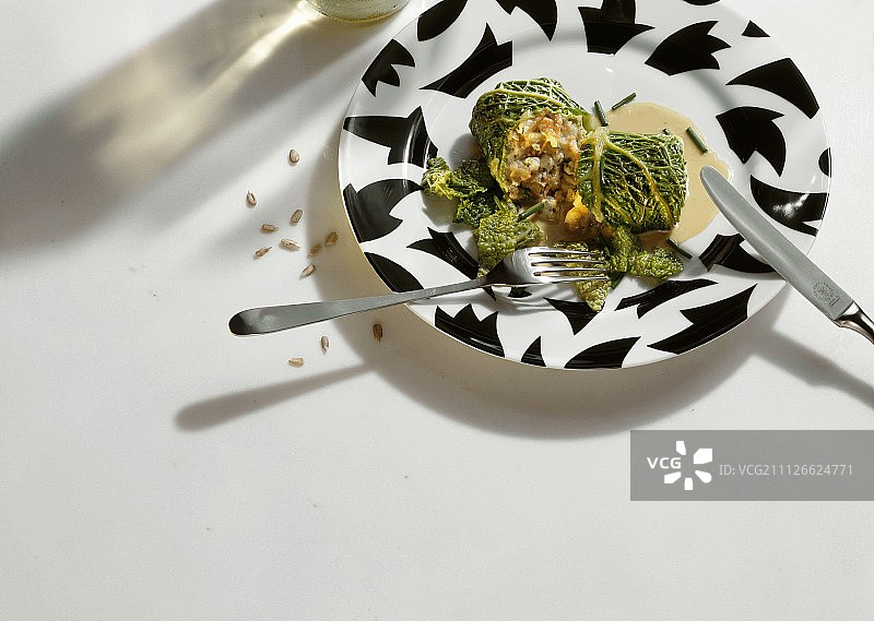 萨瓦卷心菜土豆卷图片素材