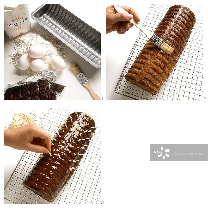 烘焙鞍背蛋糕图片素材
