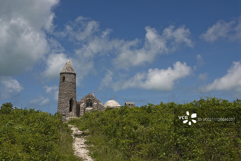 阿尔维尼亚山的隐居处图片素材