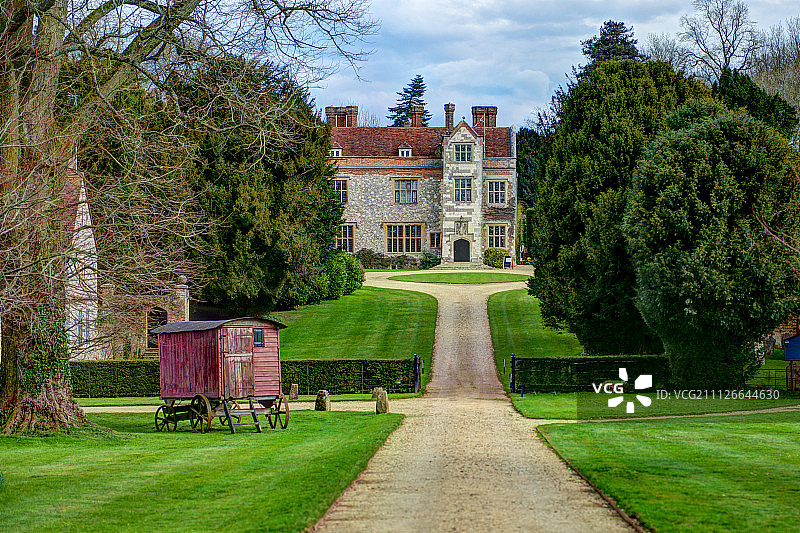 查顿庄园图书馆图片素材