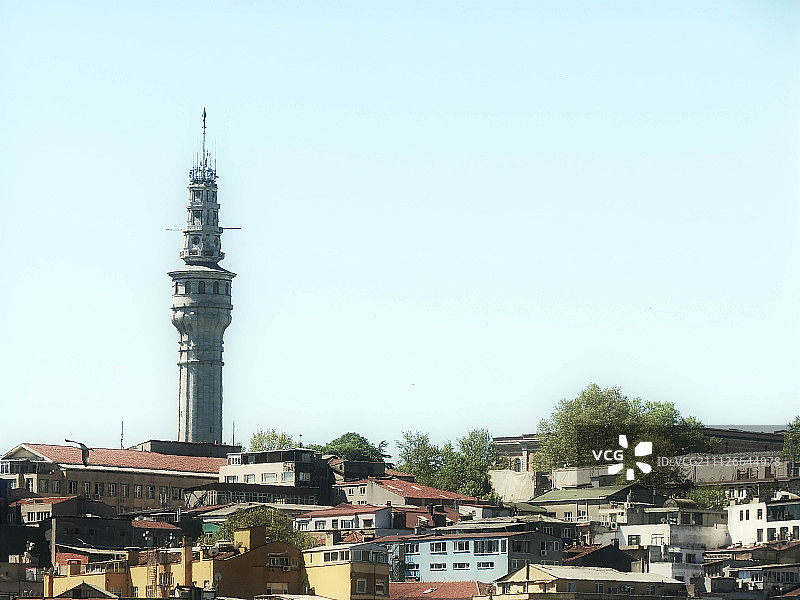 伊斯坦布尔历史建筑和加拉塔中世纪地标图片素材